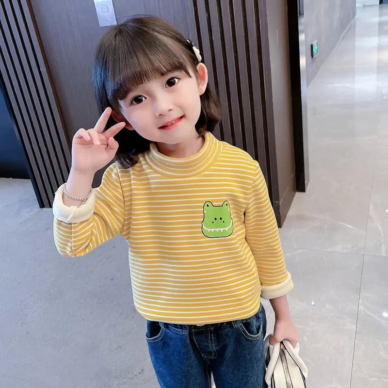 Girls' Plus Fleece Sweater for Kids' Wear