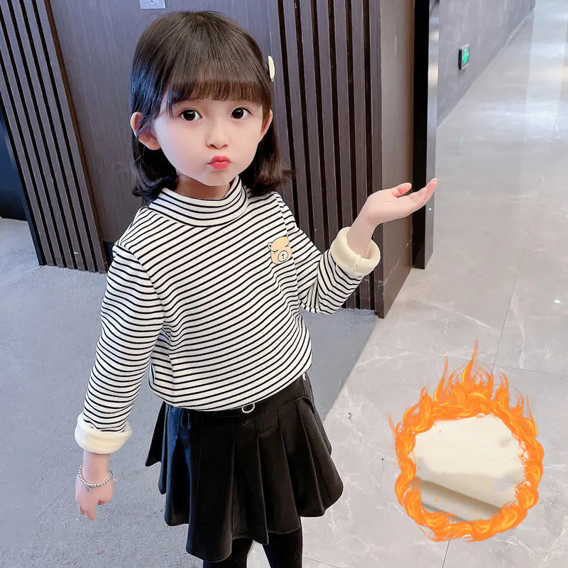 Girls' Plus Fleece Sweater for Kids' Wear
