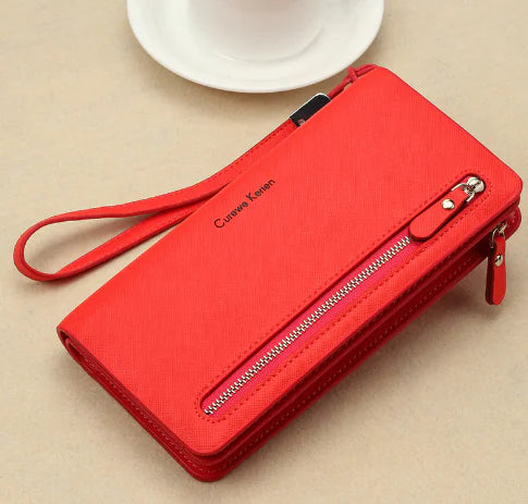 Multi-functional Women's Long Zipper Wallet & Phone Bag