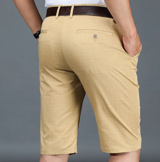 High-Waisted Loose-Fitting Straight-Leg Trousers