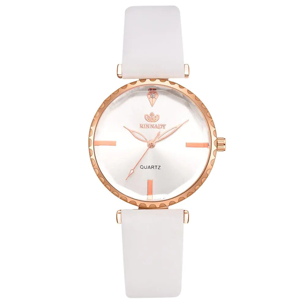 Women's Rhinestone Quartz Watch with Water Drop Dial