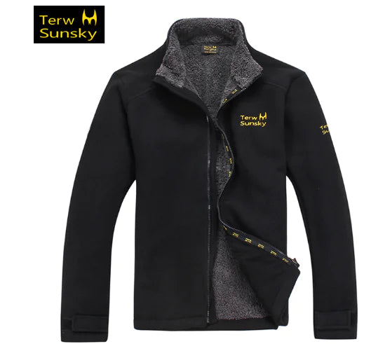 Men's Thick Fleece Jacket for Fall and Winter