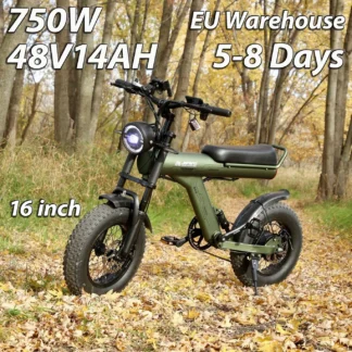 JANSNO New X90 Electric Bike 750/250W 48V14AH Removable battery Fat Tire 16" Off Road Mountain Ebike Electric Bicycle