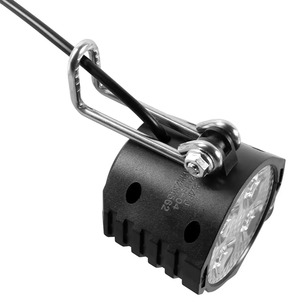 Electric Bicycle Light/ebike Light 12W 36V 48V with Horn Switch Waterproof Flashlight - immagine 8