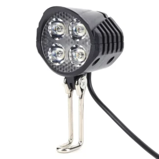 E-Bike Horn Light Electric 36V 48V 60V Bicycle 4 LED Headlight 12W 18W Waterproof 2 in 1 Horn and Light Switch Bicycle Flashligh