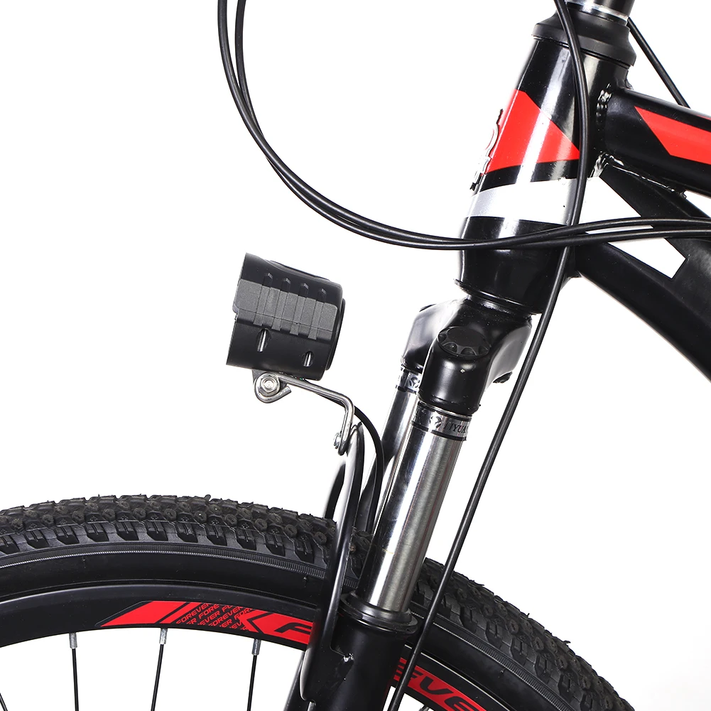 E-Bike Horn Light Electric 36V 48V 60V Bicycle 4 LED Headlight 12W 18W Waterproof 2 in 1 Horn and Light Switch Bicycle Flashligh - immagine 9