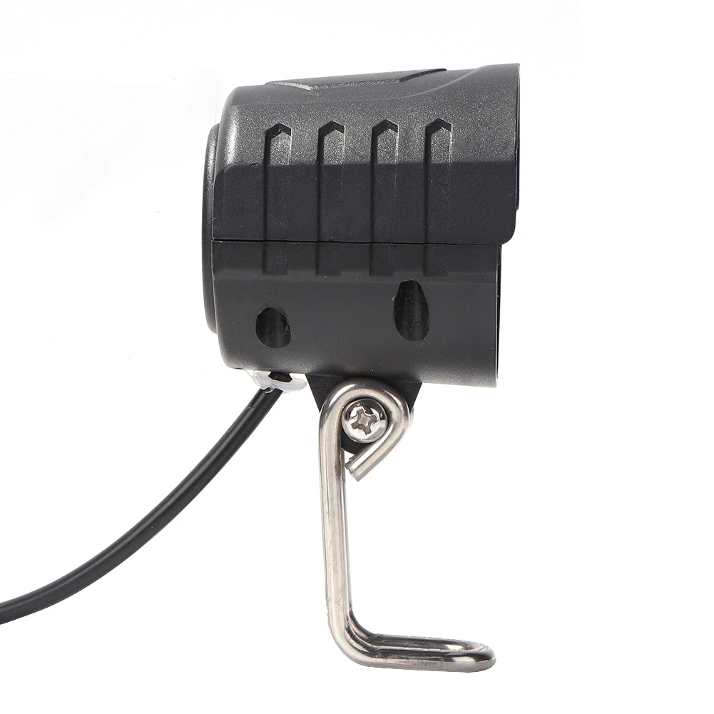 E-Bike Horn Light Electric 36V 48V 60V Bicycle 4 LED Headlight 12W 18W Waterproof 2 in 1 Horn and Light Switch Bicycle Flashligh - immagine 11