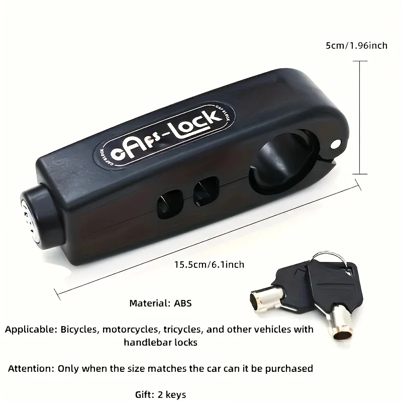 Bike Anti-Theft Lock Electric Bicycle Brake Handlebar Grip Lock Portable Prevent Theft Bike Motorcycle Locks Cycling Accessories - immagine 25