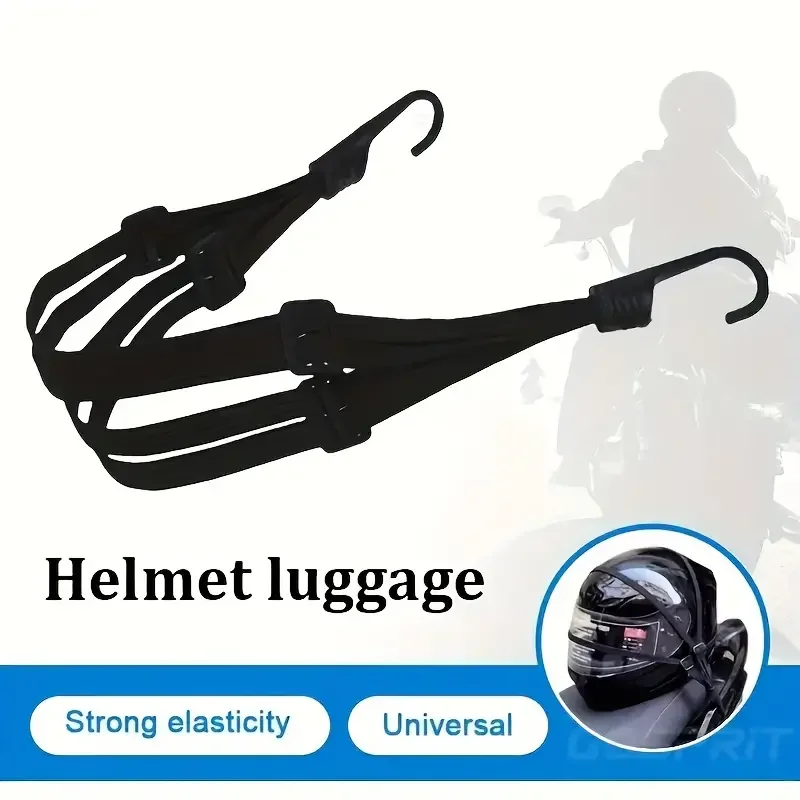 1Pc Motorcycle Elastic Suitcase with Safety Hook-Versatile Helmet Mesh Gear Transport Durable and Sleek for Daily Travel - immagine 3