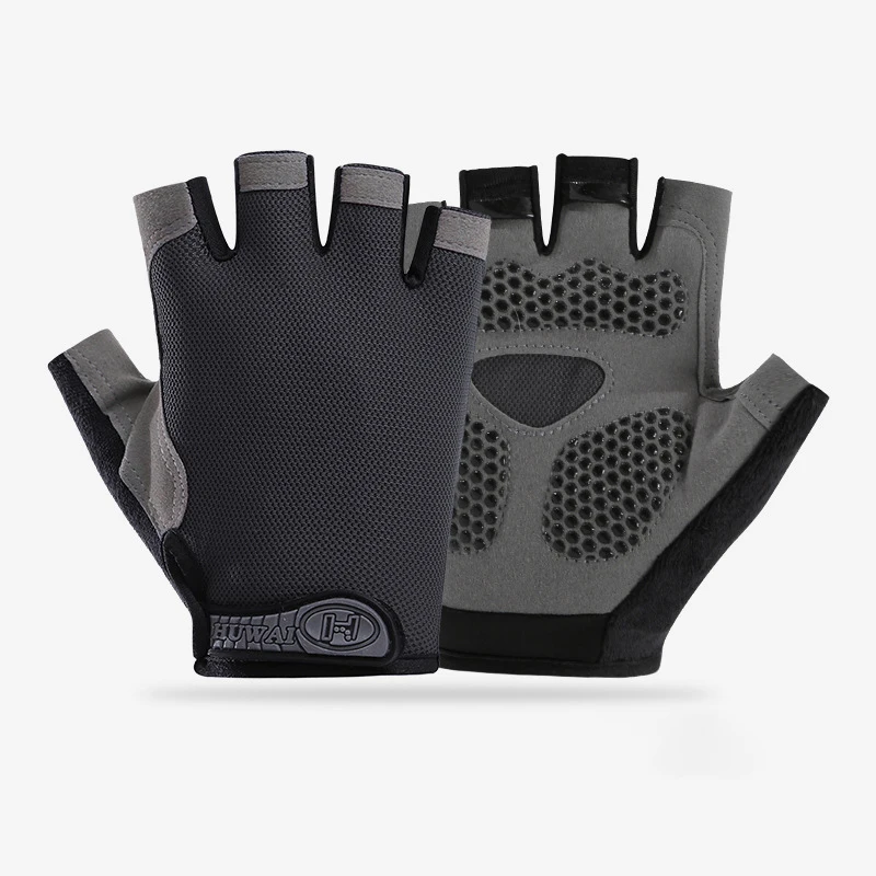 Men Cycling Bicycle Gloves Half Finger Gym Gloves Women Mitten Breathable Anti-slip Glove Fitness Sport Training Gloves - immagine 18