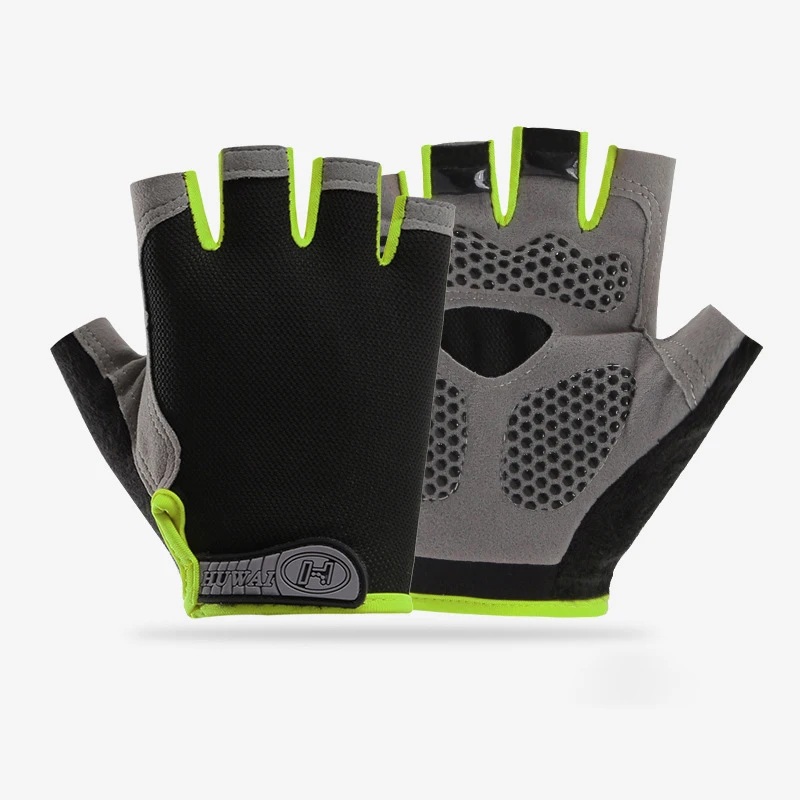 Men Cycling Bicycle Gloves Half Finger Gym Gloves Women Mitten Breathable Anti-slip Glove Fitness Sport Training Gloves - immagine 22