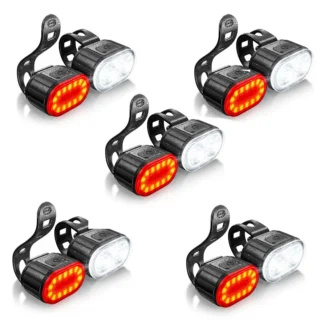 Rechargeable Bike Lighting Front/Rear Lights Bicycle Lamp Led Cycling Light Bike Flashlight for Bicycle Front Taillight Lantern