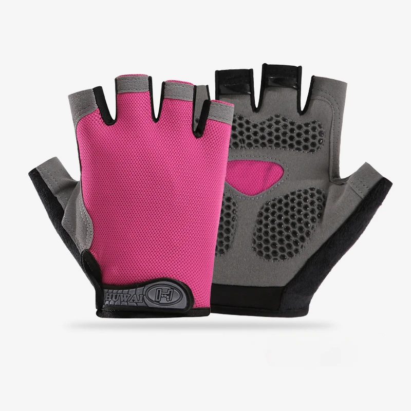 Men Cycling Bicycle Gloves Half Finger Gym Gloves Women Mitten Breathable Anti-slip Glove Fitness Sport Training Gloves - immagine 10