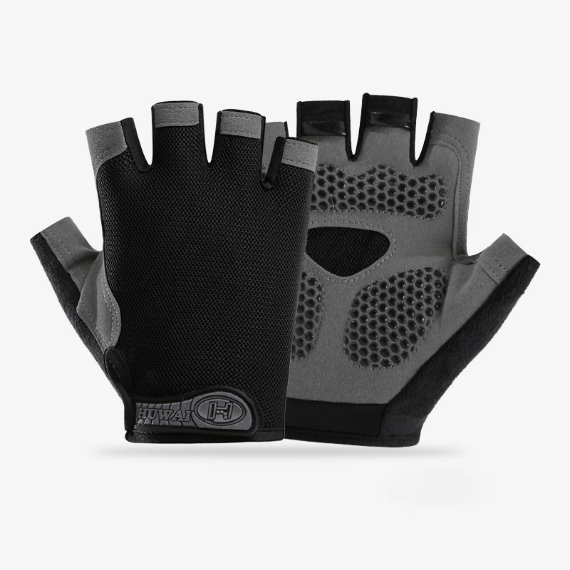 Men Cycling Bicycle Gloves Half Finger Gym Gloves Women Mitten Breathable Anti-slip Glove Fitness Sport Training Gloves - immagine 21